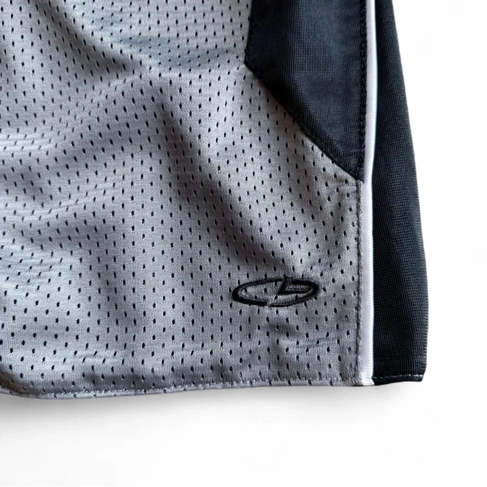 C9 Champion Boys Reversible Mesh Athletic Shorts Gray Black Large